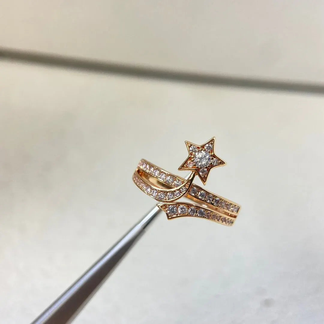 Comet Full-Diamond Ring