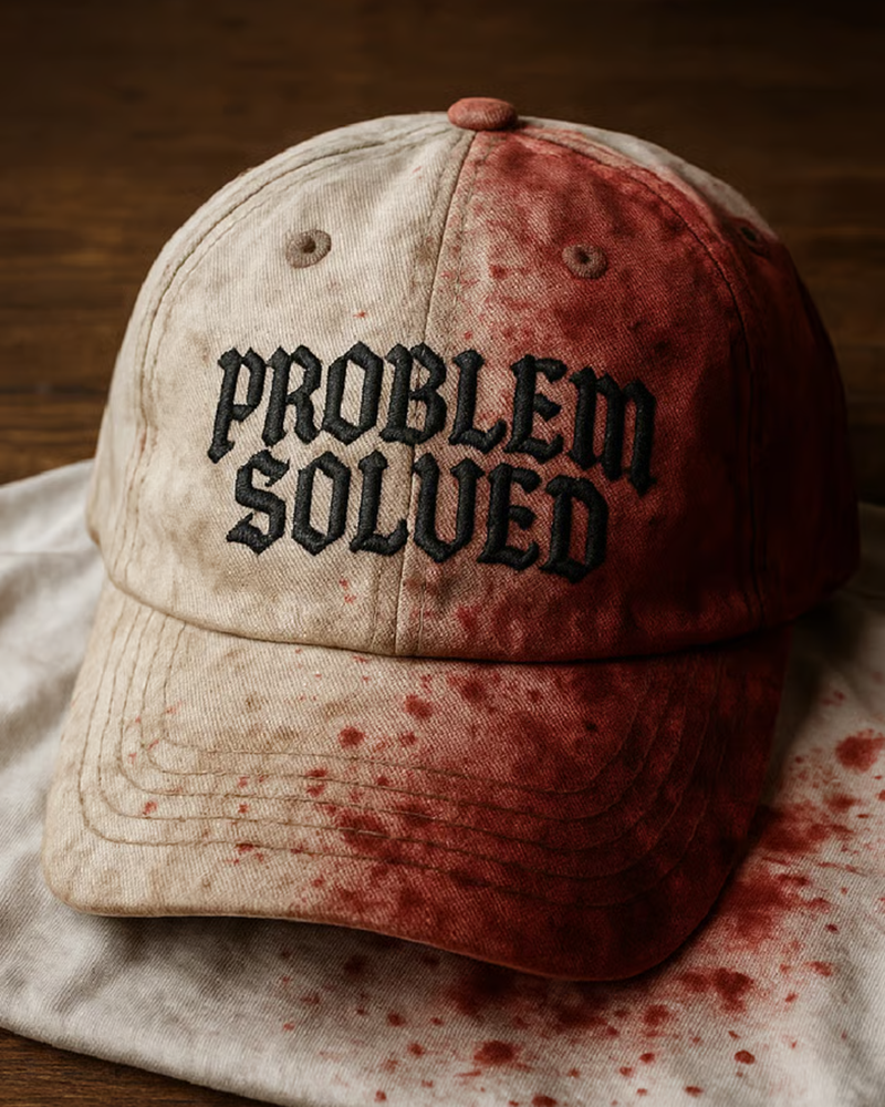 Unisex Casual Dark Blood Stain Hat