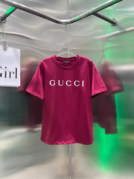 Simple Design Crew Neck Printed T-shirt