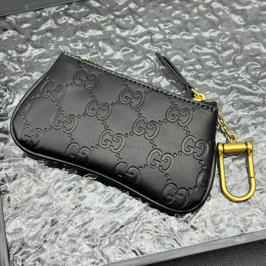 Black-Weave Subtle Pattern Wallet
