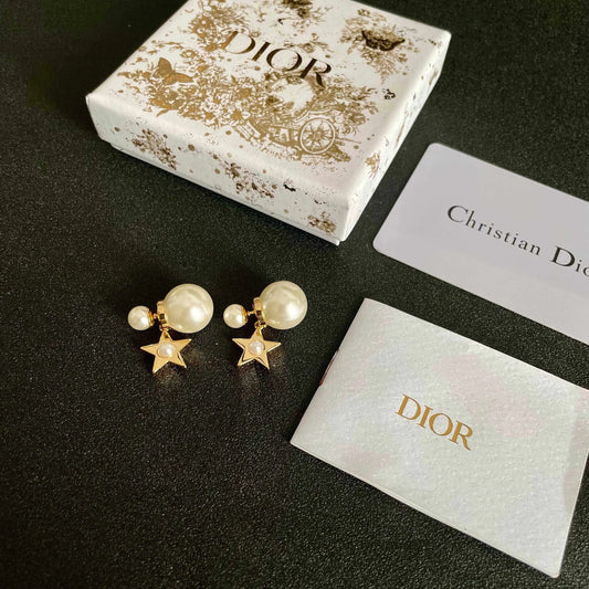 Vintage Star Drop Earrings