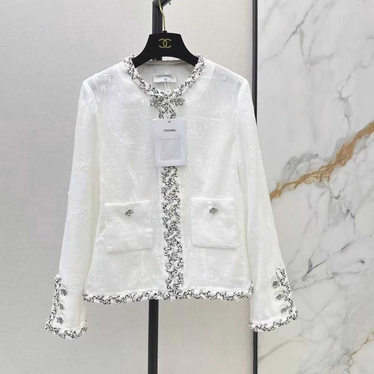 Heavy Embroidered Lace Light Jacket