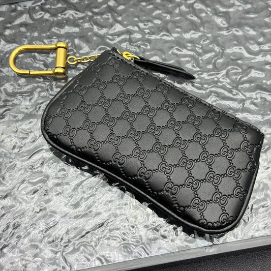 Dark-Weave Mini Wallet