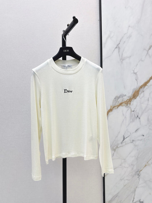Slim Fit Letter Long Sleeve Tee