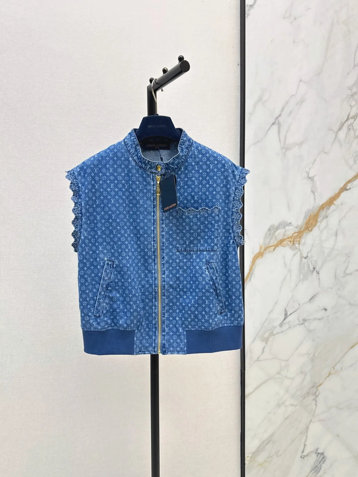 Denim Sleeveless Vest