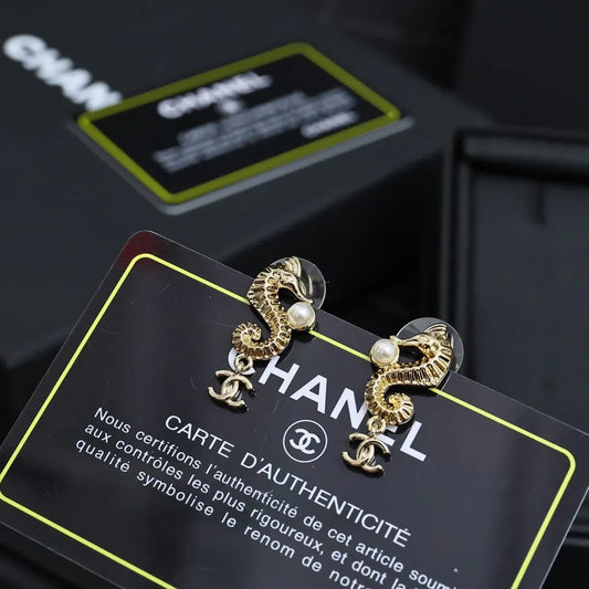 Vintage Seahorse Stud Earrings