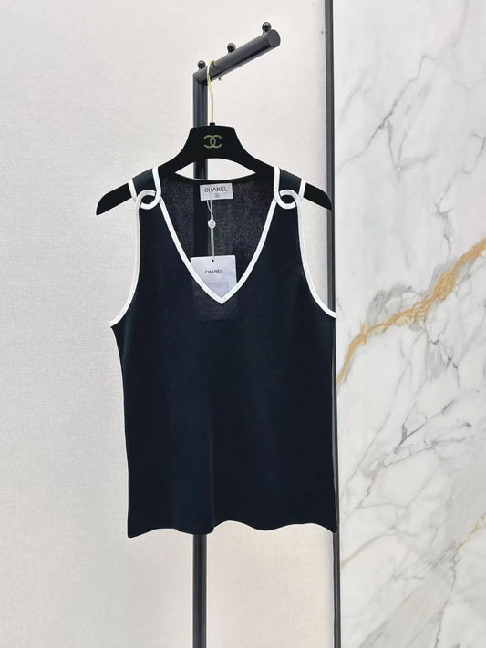 Detailed Cuff Design Tank Top