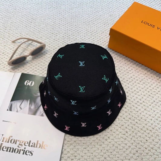Multi-Color Embroidered Reversible Trendy Bucket