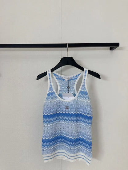 Wave Pattern Gradient Vest