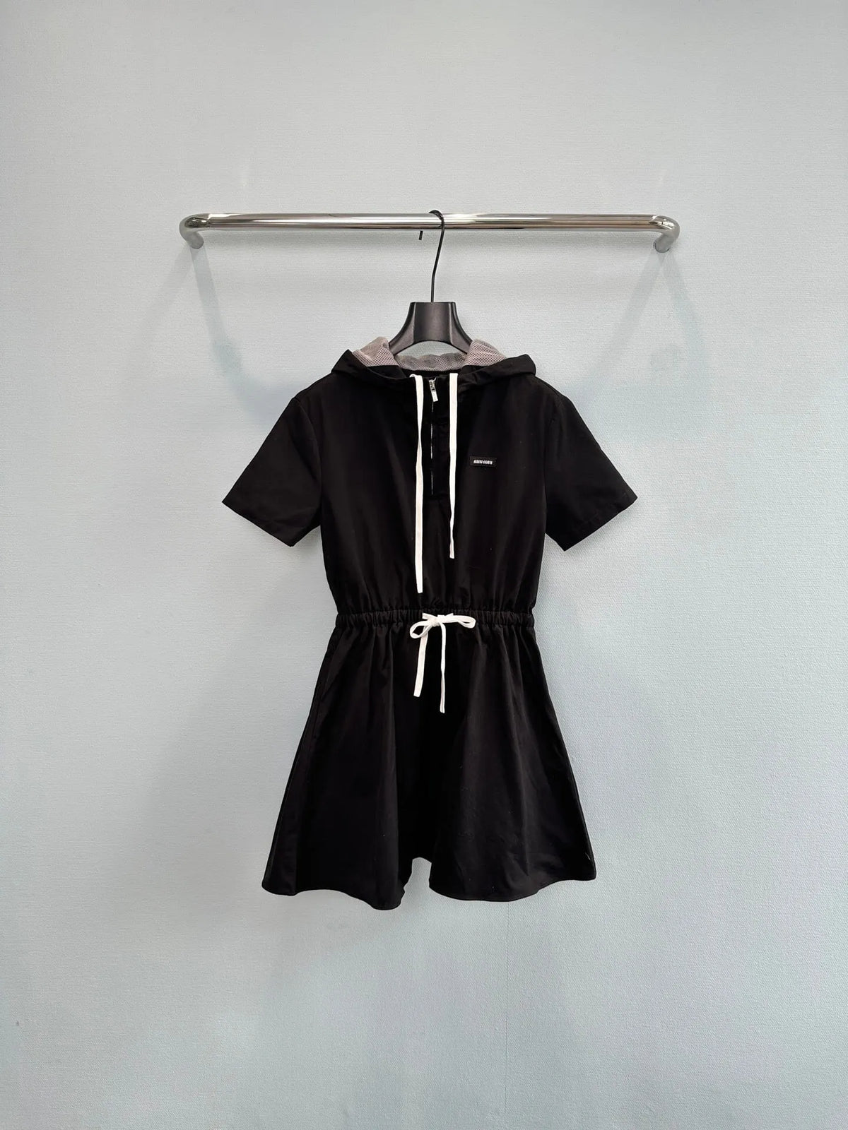 Hooded Drawstring Playsuit