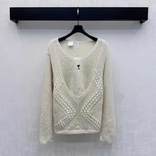 Openwork Knit Sweater