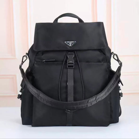 Solid Nylon Backpack