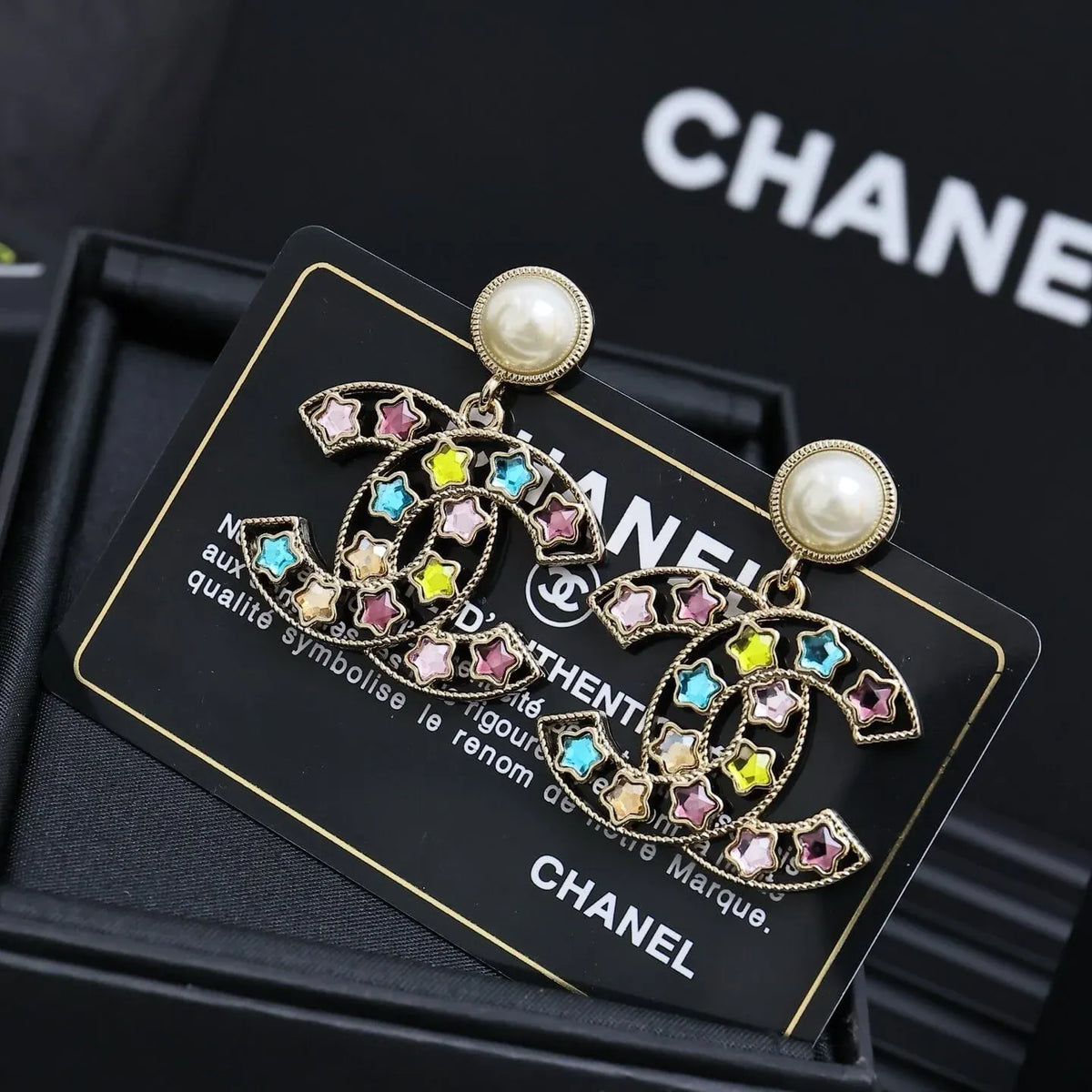 Colorful Star Statement Earrings