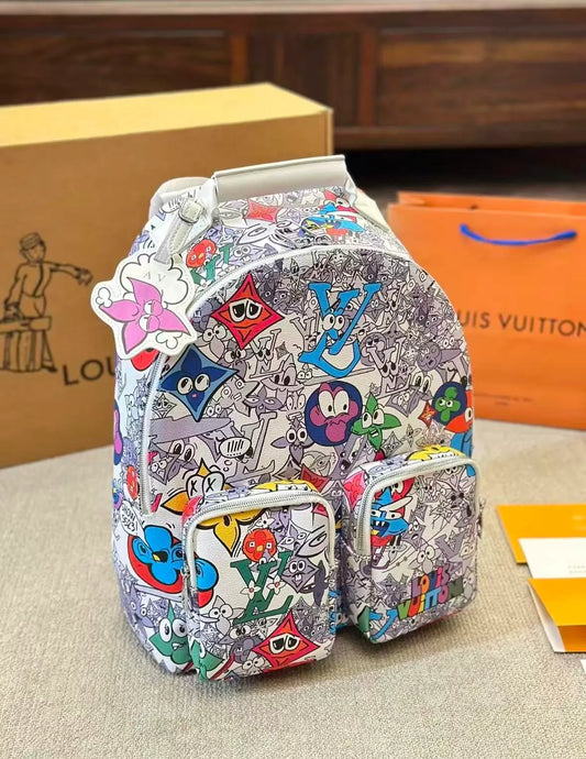 Graffiti Print Backpack
