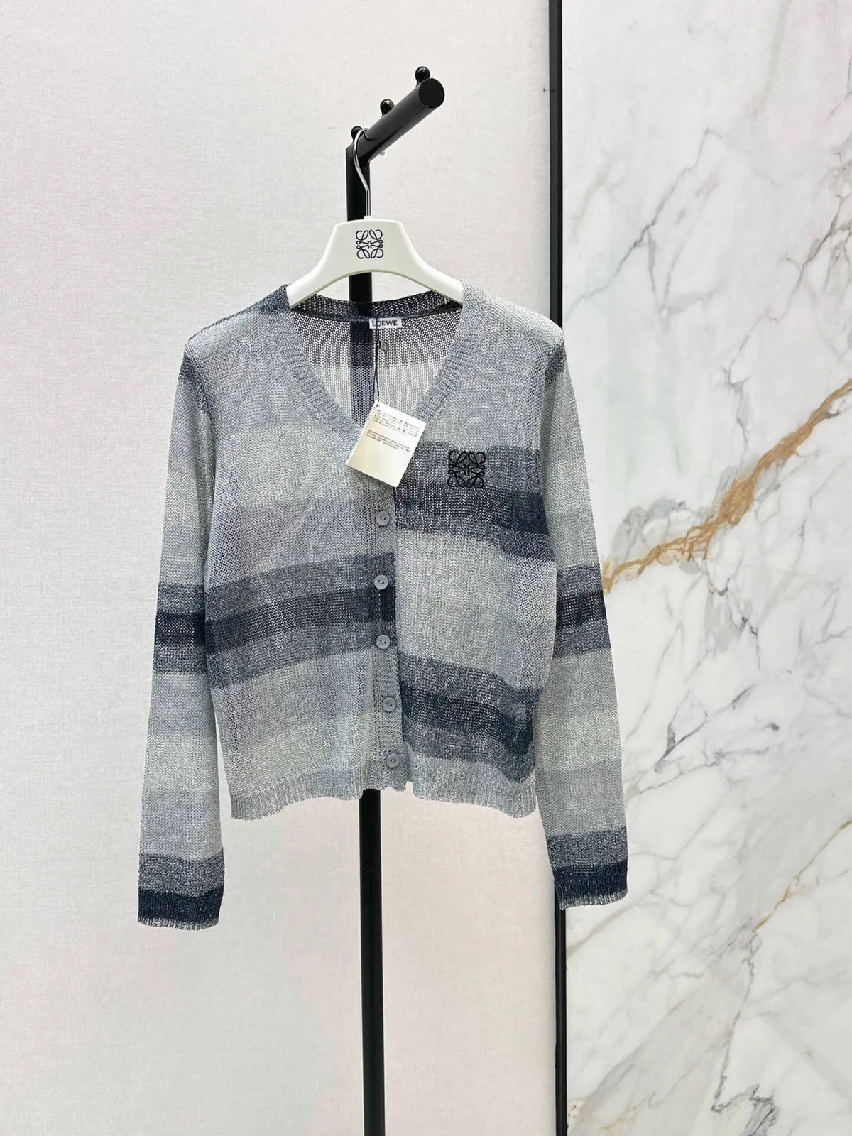 Loose Breath Gradient Knit Top
