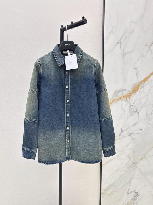 Distressed Panel Denim Jacket