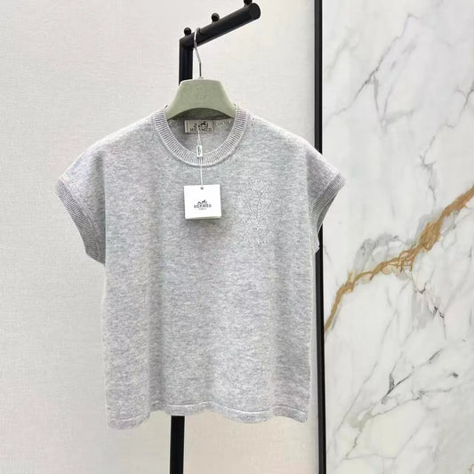 Minimalist Cashmere Short Sleeve
