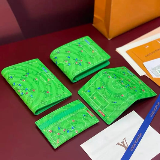 Football Pitch Pattern Wallet & Passport Holder