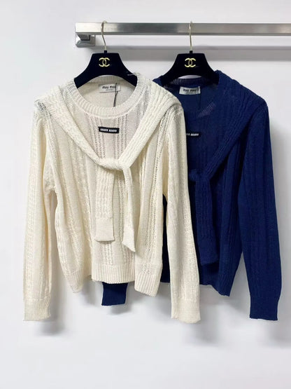 Minimalist Faux Cape Sweater